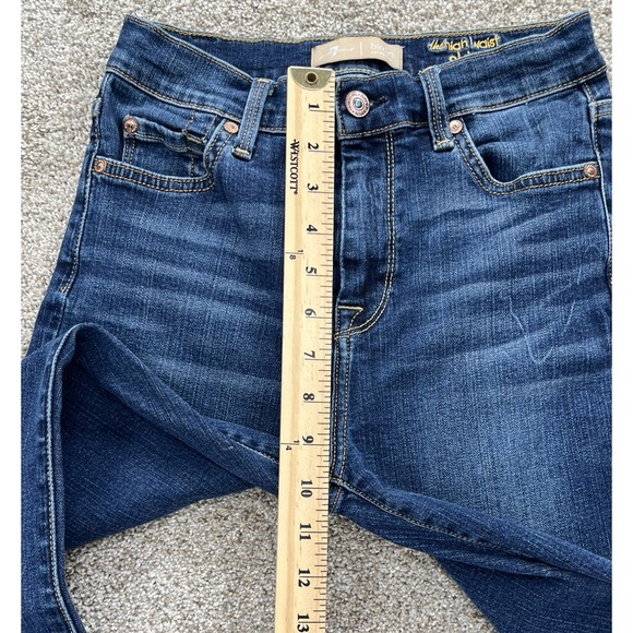 7 For All Mankind Women's The High Waist Skinny Jeans - size 26 denim - Picture 11 of 12